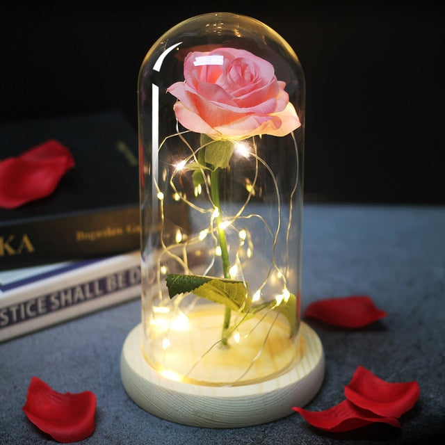 LED Eternal Rose Glass Display