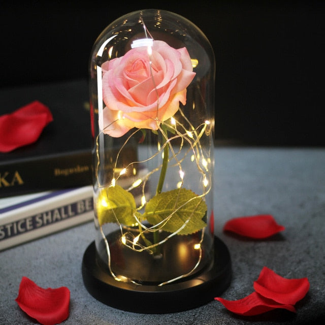 LED Eternal Rose Glass Display