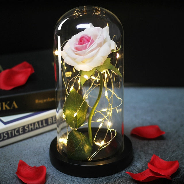 LED Eternal Rose Glass Display