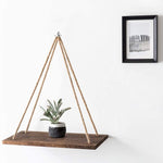 Load image into Gallery viewer, Wooden Rope Swing Shelves (2pc)
